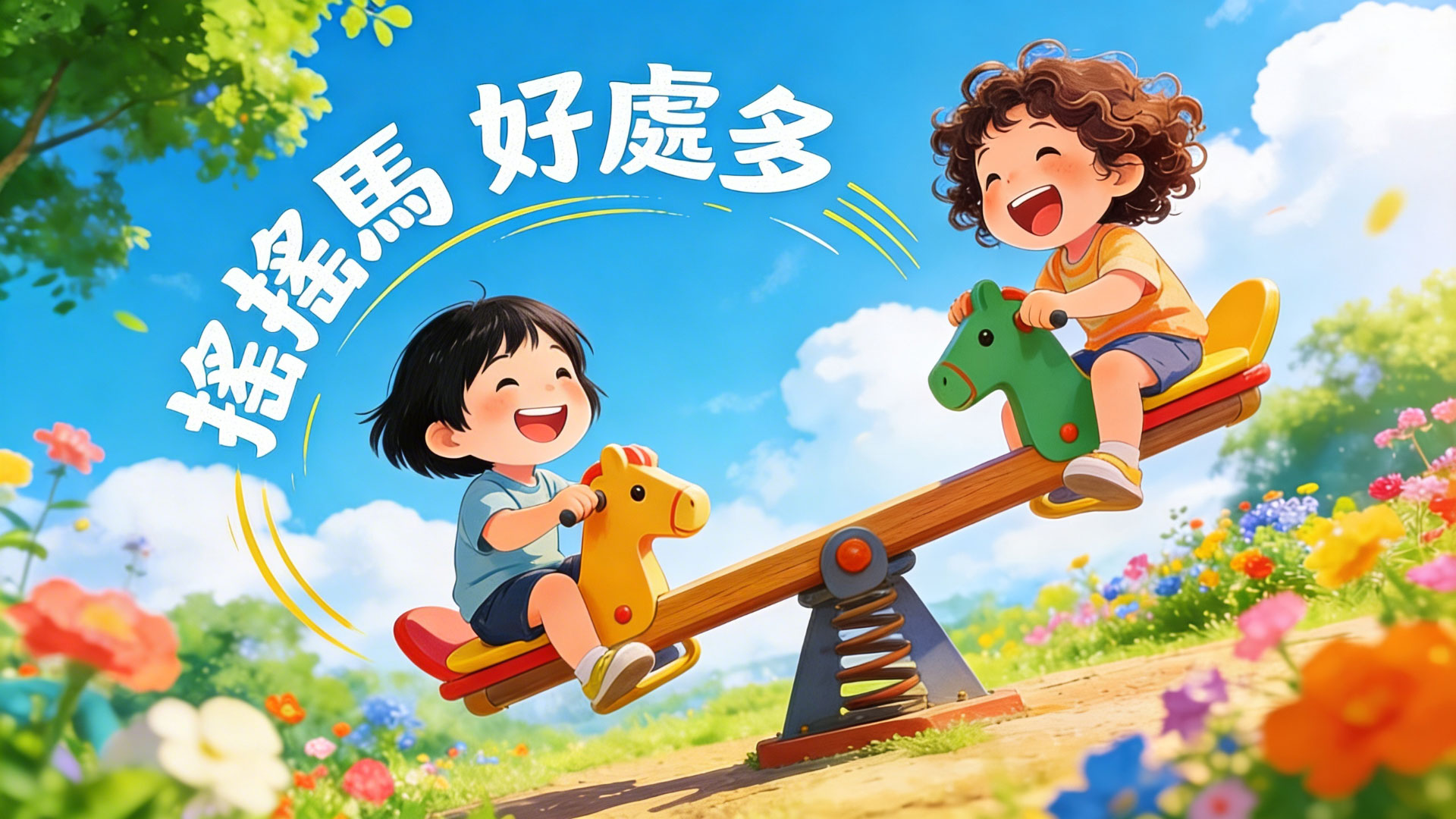 搖搖馬 好處多 兒童成長不可少