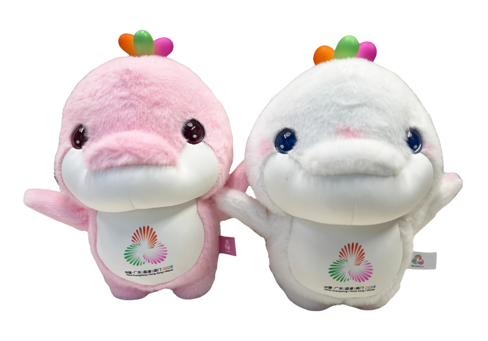 全運會吉祥物毛毛公仔一對