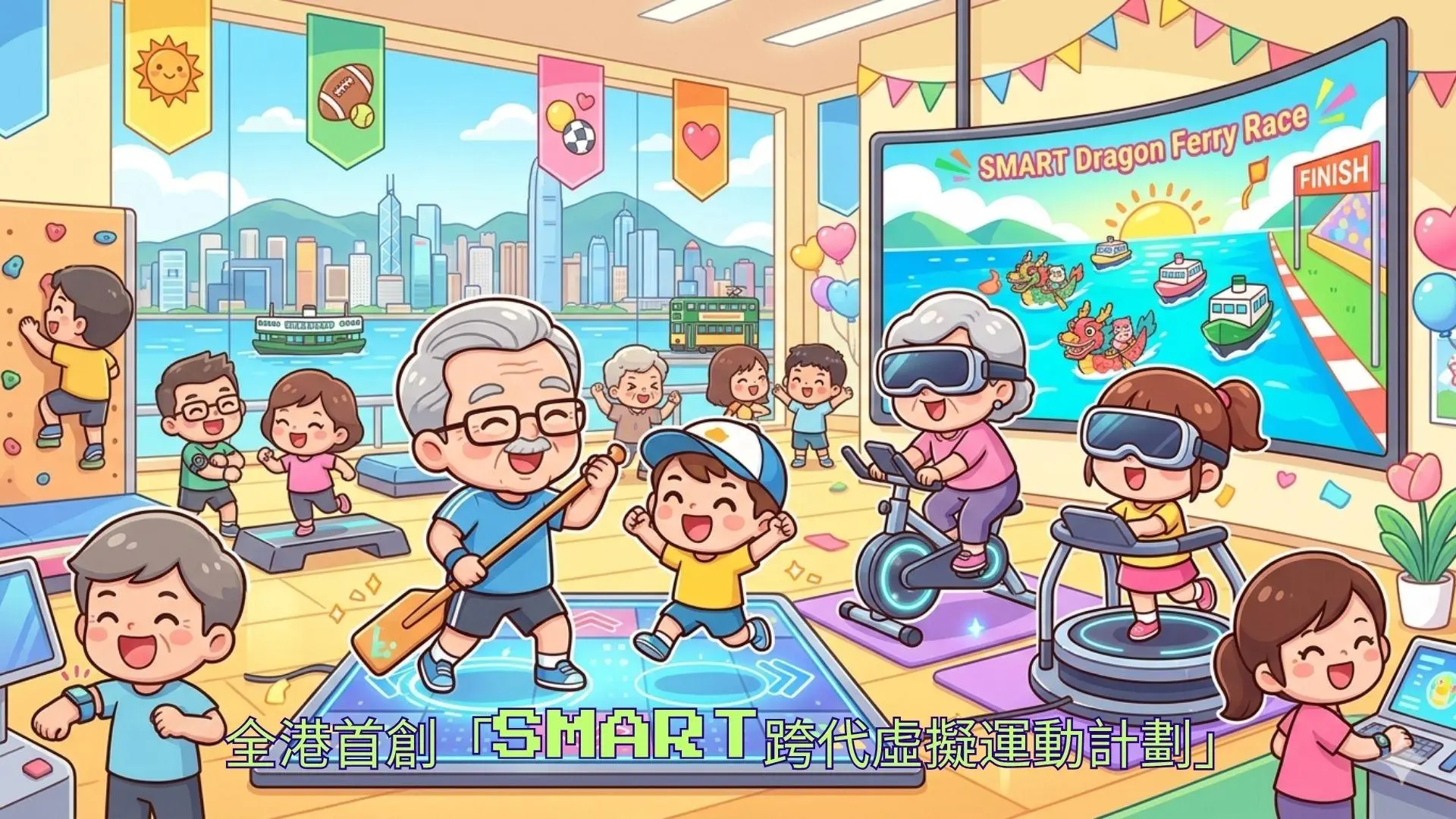 全港首創「SMART跨代虛擬運動計劃」！: 