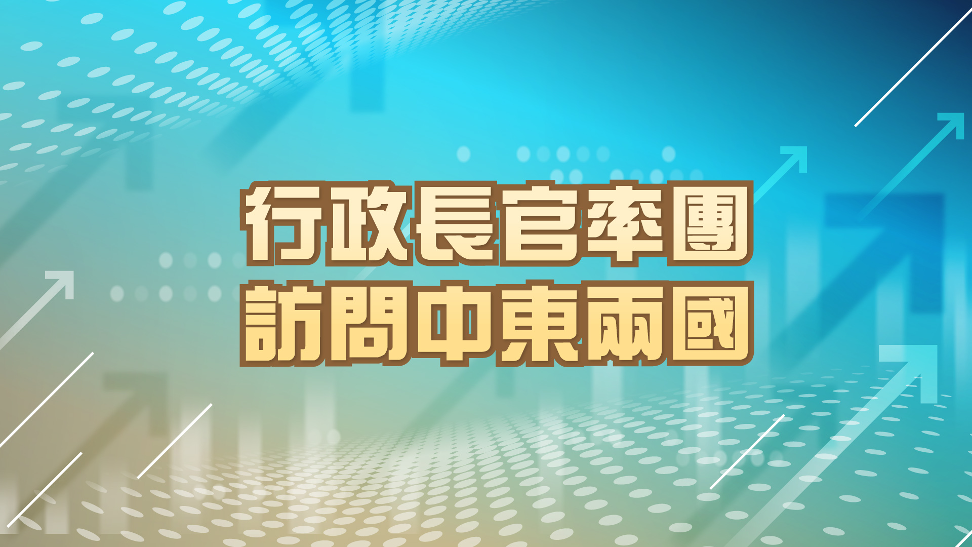 行政長官率團訪問中東兩國