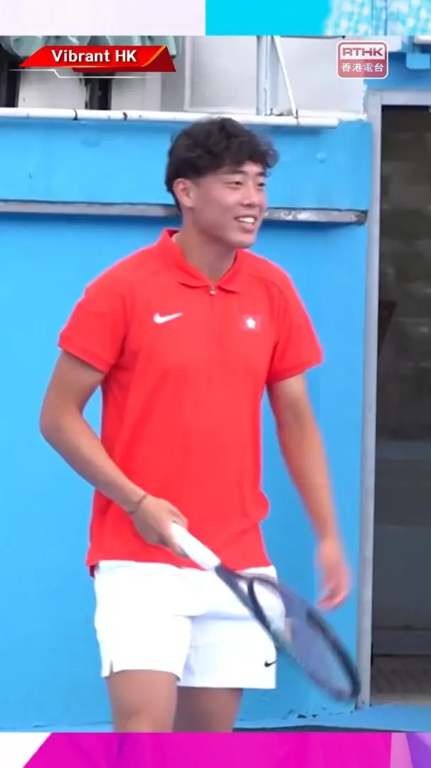 Coleman Wong played in a home match in the Davis Cup