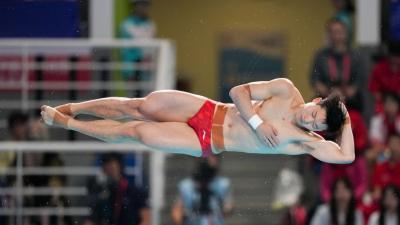 跳水男團　王宗源取得男團單人3米跳板第一名