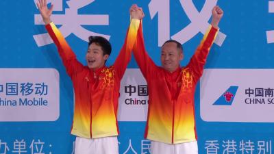 王宗源跳水一米跳板高分制霸　領先46分稱王