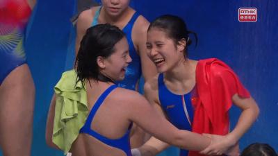 女子雙人十米跳台預賽　池邊花絮合輯