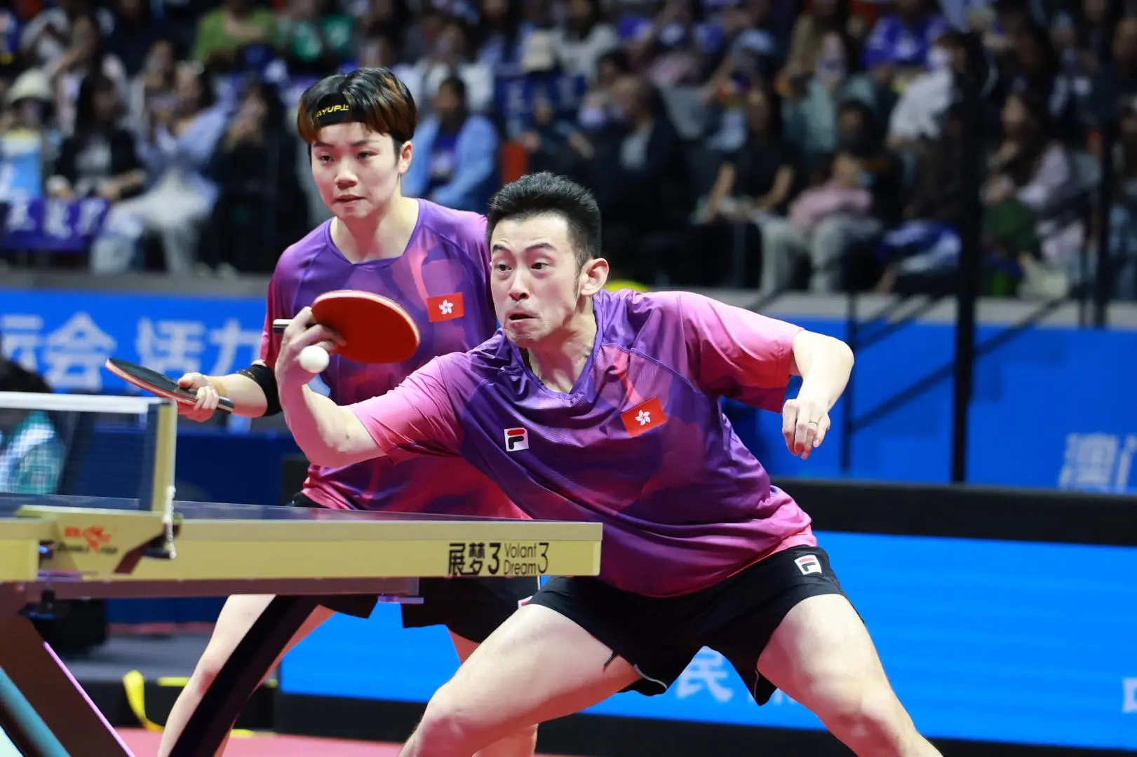 港隊乒乓混雙八強止步　黃鎮廷杜凱琹惜敗遼寧組合