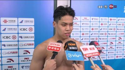 港隊代表麥世霆晉身男子50米蛙泳決賽