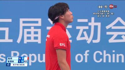 網球男子單打黃澤林第二輪賽事