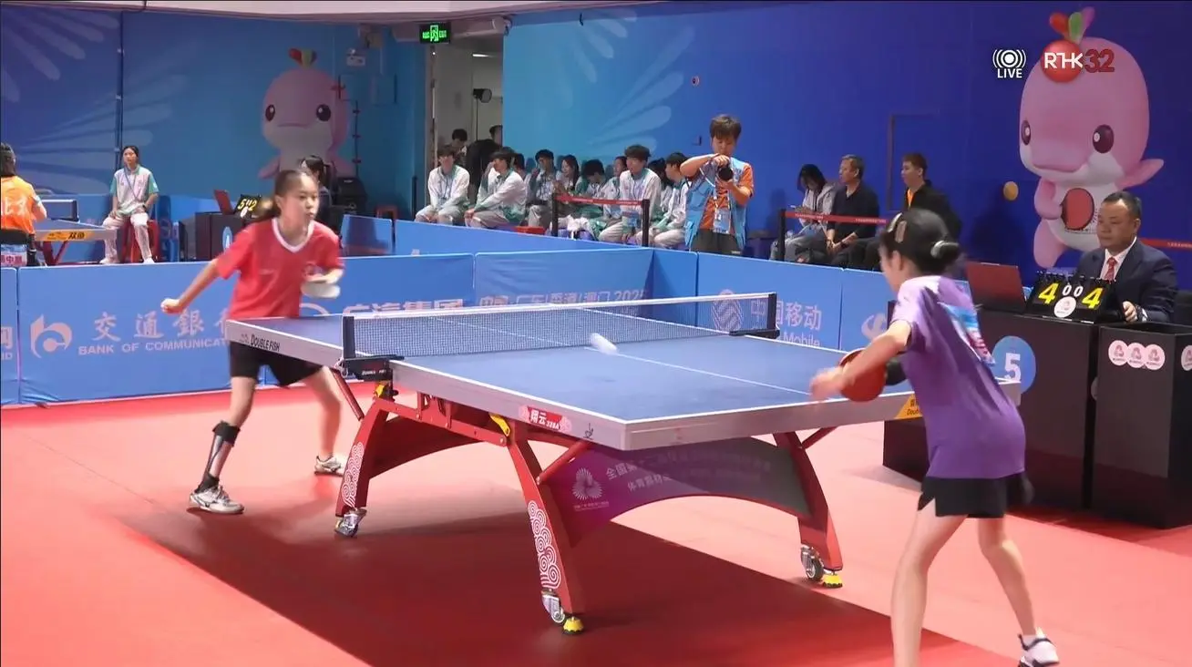 殘特奧港隊乒乓球選手接受訪問