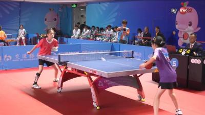 殘特奧港隊乒乓球選手接受訪問